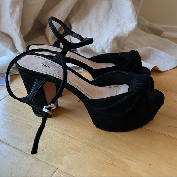 SOLD SCHUTZ Thalyta Suede Sandals - Picture 11 of 15